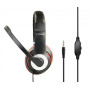 Гарнитура Gembird MHS-03-BKRD Black/Red