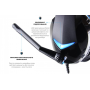 Гарнитура Sades SA-914 Wand Black/Blue LED (sa914bku)