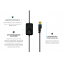 Гарнитура Sades SA-914 Wand Black/Blue LED (sa914bku)