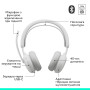 Bluetooth-гарнітура Logitech Zone Wireless 2 ES Off-White (981-001508)