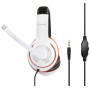 Гарнитура Gembird MHS-03-WTRDBK White/Red/Black