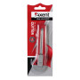 Нож канцелярский Axent 18 мм, blister, gray-red (6502-А)