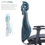 Крісло офісне OfficePro Atlas OC630-B-DG-DG Black/Dark Gray