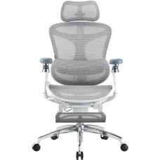 Крісло офісне Sihoo Doro C300 Pro Mesh White with footrest (Doro-C300-Pro-M102-JT)