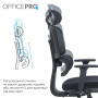 Крісло офісне OfficePro Skyline OC580-B-B-B Black
