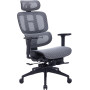 Крісло офісне Officepro Skyline Footrest Black/Dark Gray (OC750-B-DG-DG)
