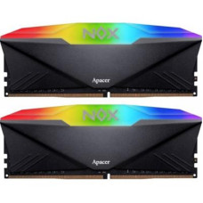 Модуль пам`ятi DDR4 2х8GB/3200 Apacer NOX RGB Black (AH4U16G32C28YNBAA-2)