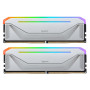 Модуль пам`ятi DDR5 2x16GB/5200 Apacer NOX RGB Silver (AH5U32G52C522NWAA-2)