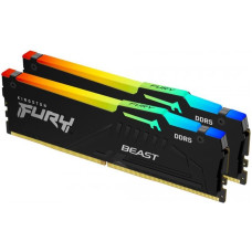 Модуль пам`яті DDR5 2x8GB/5200 Kingston Fury Beast RGB Black (KF552C40BBAK2-16)