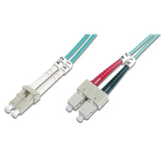 Оптический патчкорд Digitus LC/UPC-SC/UPC,50/125,OM3,duplex,1m (DK-2532-01/3)