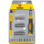 Отвертка Topex насадок с держателем Cr-V (39D522)