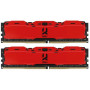 Оперативний запам'ятовувальний пристрій GOODRAM Iridium X DDR4 2x8GB 3200 Червоний IR-XR3200D464L16SA/16GDC