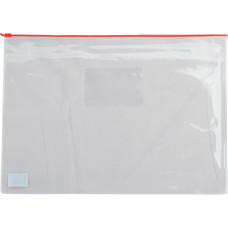 Папка на молнии Buromax А5, plastic zipper red (BM.3947-05)