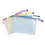 Папка на молнии Axent В5, transparent, assorted colors (1407-00-А)