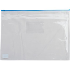 Папка на молнии Buromax А4, plastic zipper blue (BM.3946-02)