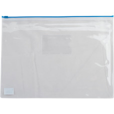 Папка на молнии Buromax А5, plastic zipper blue (BM.3947-02)