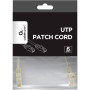 Патч-корд UTP Cablexpert (PP6U-CU-0.25M) Cat.6, литий, 50u" штекер із засувкою, 0.25 м, сірий