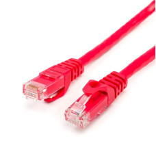 Патч-корд UTP Atcom RJ45, Cat.6, медь, 1 м, красный