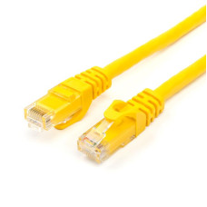 Патч-корд UTP Atcom RJ45, Cat.6, медь, 2 м, желтый