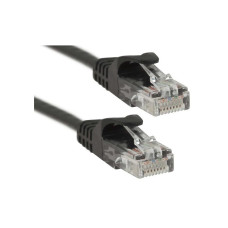 Патч-корд PowerPlant (CA911660) cat.5e, UTP, 15 м, чорний