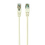 Патч-корд FTP Cablexpert (PP6-1M/W) cat.6, литий, 50u штекер із засувкою, 1м, білий