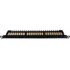 Патч-панель Hypernet 19" 24 порта UTP 0.5U cat.6 с менеджментом кабеля (PP-UTP6-24-WMR-05U)