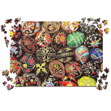 Пазл дерев`яний UkrainianPuzzles Мистецтво писанкарства Віри Манько