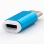 Адаптер Dengos microUSB-USB Type-C Blue (ADP-007)