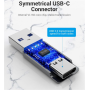 Адаптер Vention USB 3.0 AM - USB Type-C AF Gray (CDPH0)
