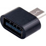 Адаптер Dengos OTG USB-microUSB Black (ADP-008)