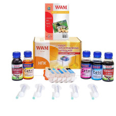 Комплект перезаправляемых картриджей WWM CANON IP3300/4200/5300/MP500/830+ch (RC.CLI-8ARC)