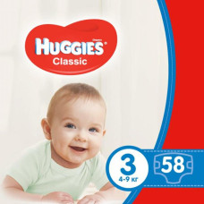 Подгузник Huggies Classic 3 Jumbo 58 шт (5029053543109)
