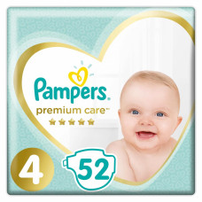 Подгузник Pampers Premium Care Maxi Размер 4 (9-14 кг) 52 шт (4015400278818)