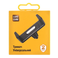 Держатель автомобильный Luxe Cube Универсальный Black (9988866446891)