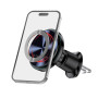Бездротовий зарядний пристрій СolorWay MagSafe 360° Air Vent 15W Black (CW-CHMW042Q-BK)