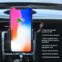 Держатель автомобильный+беспроводное ЗУ ColorWay AutoSense Car Wireless Charger 10W Black (CW-CHAW026Q-BK)