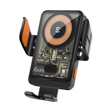 Тримач для телефона Essager Junyi 15W Wireless Phone Holder for Car (Air Outlet Type) Black (EZJWX-JY01-Z)