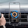 Тримач для телефона Essager Junyi 15W Wireless Phone Holder for Car (Air Outlet Type) Black (EZJWX-JY01-Z)
