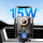 Тримач для телефона Essager Junyi 15W Wireless Phone Holder for Car (Air Outlet Type) Black (EZJWX-JY01-Z)