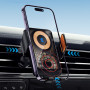 Тримач для телефона Essager Junyi 15W Wireless Phone Holder for Car (Air Outlet Type) Black (EZJWX-JY01-Z)