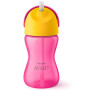 Поильник-непроливайка Philips AVENT с трубочкой 300 мл, 12 мес+ розовый (SCF798/02)