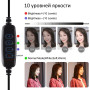 Кольцевая USB LED-лампа Puluz PKT3056B 11.8" + штатив 1.1 м (PKT3056B)