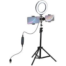 Кольцевая USB LED-лампа Puluz PKT3036 6.2" + штатив 1.1 м (PKT3036)