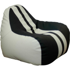 Пуф Примтекс плюс кресло-груша Simba Sport H-2200/D-5 M White-Black (Simba Sport H-2200/D-5 M)