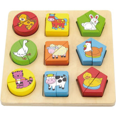 Развивающая игрушка Viga Toys Формы. Животный мир (59585)