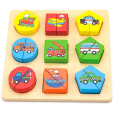Развивающая игрушка Viga Toys Формы. Транспорт (59586)