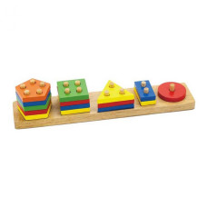 Развивающая игрушка Viga Toys Геометрические фигуры (58558)