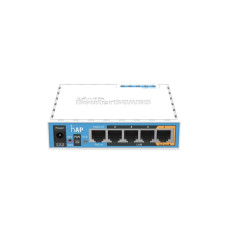 Беспроводной маршрутизатор MikroTik hAP RB951Ui-2ND (N300, 650MHz/64Mb, 5хFE, 1хUSB, 580mW, PoE in, PoE out, антенна 2,5 дБи)