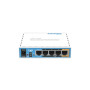 Беспроводной маршрутизатор MikroTik hAP RB951Ui-2ND (N300, 650MHz/64Mb, 5хFE, 1хUSB, 580mW, PoE in, PoE out, антенна 2,5 дБи)