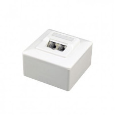 Розетка Cablexpert (MWS-2S6-01) 2хRJ-45, Cat6, внешняя, белый
